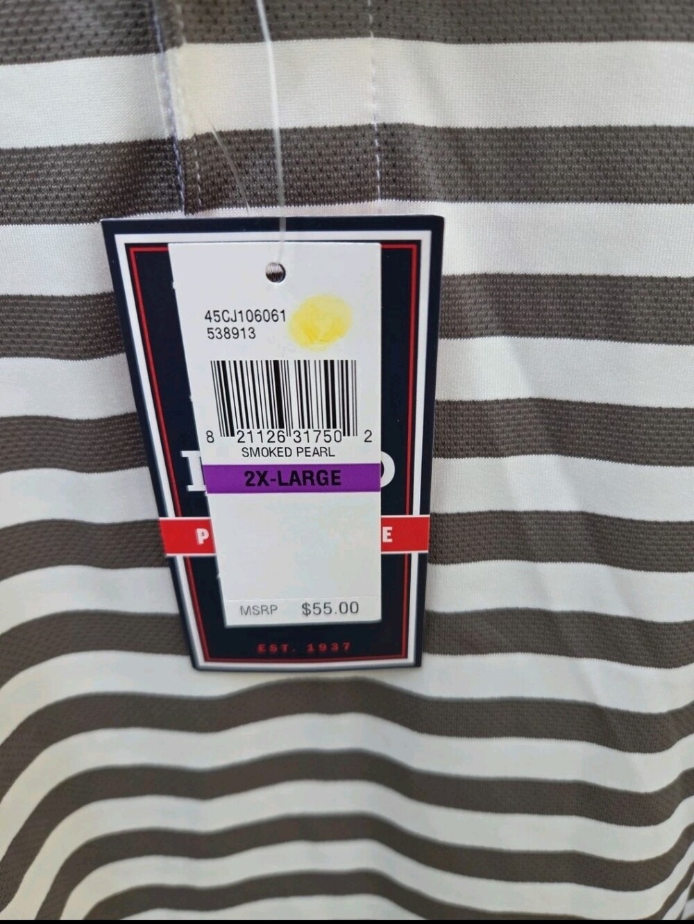 Izod Logo Short Sleeve Performance UPF 15 Moisture Wicking XXL Golf Polo NWT - Picture 3 of 7